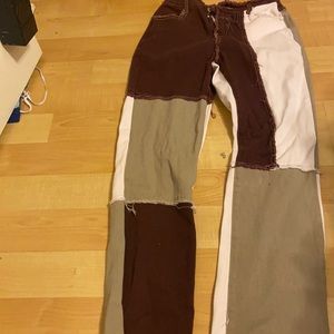 patched, pretty soft jeans